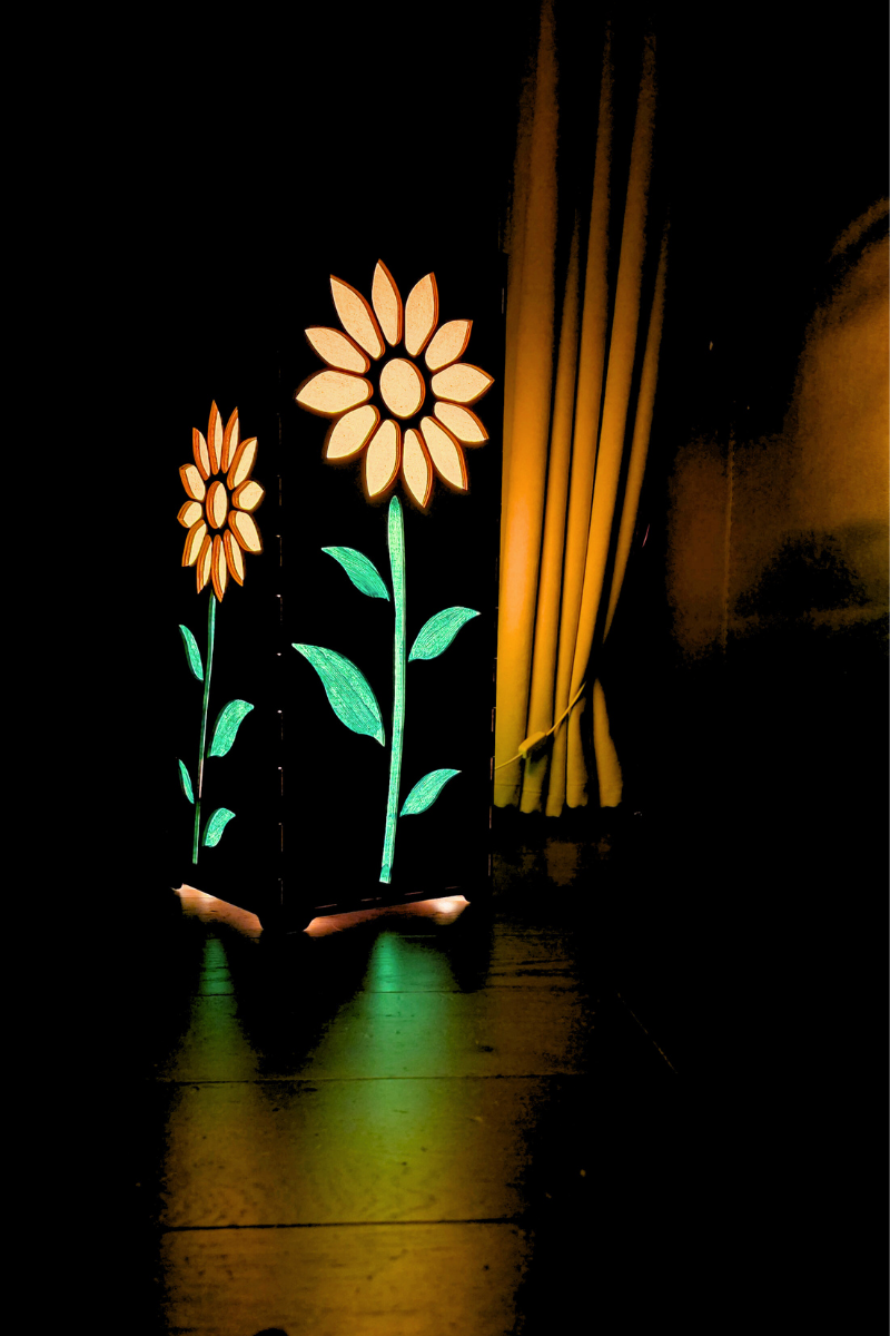 lampa decor pardoseala "Sunflowers"