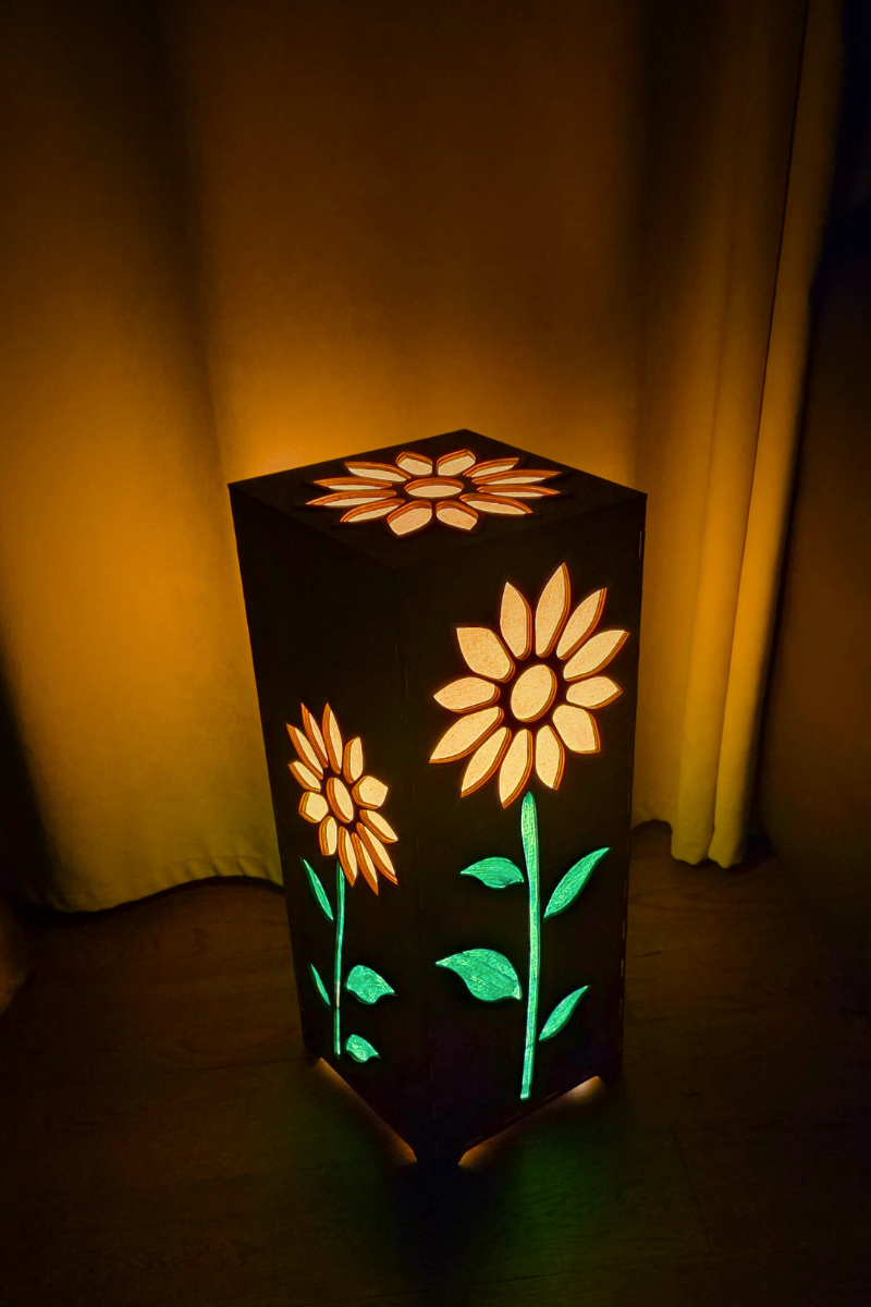 lampa decor pardoseala "Sunflowers"