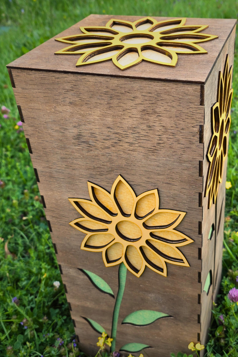 lampa decor pardoseala "Sunflowers"